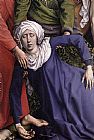 Rogier Van Der Weyden Famous Paintings - Deposition [detail 1]